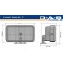 1/24 Rectangular Lights (4pcs)