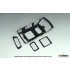 1/24 Hyundai Santafe MX5 Window Mask/Logo Metal Sticker Set for Academy Kit