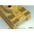 1/48 WWII Tiger I Late Zimmerit Decal set and Engine Grill PE for Tamiya kit