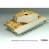 1/48 WWII King Tiger (H) Zimmerit Decal set with Engiine Grill PE for Tamiya kit