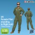 1/35 US A-10 Female Pilot Standing in Flight Suit (3d Printed kit)