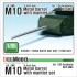 1/35 US M10 GMC 3inch Gun Metal Barrel w/Mantlet Set for Academy kits #1393/13288