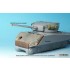 1/35 WWII US M4A3 Sherman Concrete Front Armour for Zvezda kit #3676