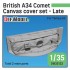 1/35 British A34 Comet Canvas Cover set Late for Tamiya kits