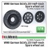 1/16 WWII German Sd.kfz.251 Half-track Spare Wheel set for AHHQ/Trumpeter kit