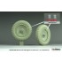 1/16 Sd.Kfz 250 Half Track Sagged Front Wheel set #1 for Das Werk kit