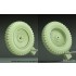 1/16 Sd.Kfz 250 Half Track Sagged Front Wheel set #1 for Das Werk kit
