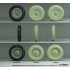 1/16 Sd.Kfz 250 Half Track Sagged Front Wheel set #1 for Das Werk kit