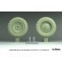 1/16 Sd.Kfz 250 Half Track Sagged Front Wheel set #1 for Das Werk kit