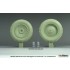 1/16 Sd.Kfz 250 Half Track Sagged Front Wheel set #2 for Das Werk kit