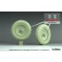 1/16 Sd.Kfz 250 Half Track Sagged Front Wheel set #2 for Das Werk kit