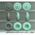 1/16 WWII US M3/M3A1 Halftrack Front Sagged Wheel set #1 for AHHQ kit