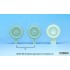 1/24 WWII German Kubelwagen Sagged Wheel set #1 for Hasegawa kits