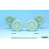 1/24 WWII German Kubelwagen Sagged Wheel set #1 for Hasegawa kits