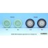 1/24 WWII German Kubelwagen Sagged Wheel set #1 for Hasegawa kits