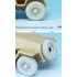 1/35 WWII German Sdkfz.251 Half-track Front Wheel set - Sagged w/Paint Masks