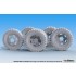 1/35 WWII US G7107(G506) Cargo Truck General Type Wheel set for ICM/Miniart kits