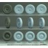 1/35 Sd.Kfz 250 Sagged Wheel set #3 for Sd.Kfz 250/Demag D7 kit