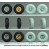 1/35 German Sdkfz.9 Famo Front Wheel Set #2 - Deutsch Dunlop for Tamiya/Trumpeter Kits