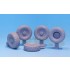 1/35 RG-31 Mk.3 Charger Sagged Wheels Set for Kinetic kits #61010/61012/61015 (5 wheels)