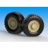1/35 RG-31 Mk.3 Charger Sagged Wheels Set for Kinetic kits #61010/61012/61015 (5 wheels)