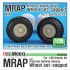 1/35 US 4x4 MRAP Armoured Fighting Vehicle Sagged Wheels Set for Kinetic K61011 (4 wheels)
