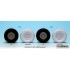 1/35 US 4x4 MRAP Armoured Fighting Vehicle Sagged Wheels Set for Kinetic K61011 (4 wheels)