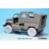 1/35 US 4x4 MRAP Armoured Fighting Vehicle Sagged Wheels Set for Kinetic K61011 (4 wheels)