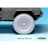 1/35 US 4x4 MRAP Armoured Fighting Vehicle Sagged Wheels Set for Kinetic K61011 (4 wheels)