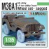 1/35 US M38A1 1/4t Utility Truck Sagged Wheels Set for AFV Club AF35S17/AF35S19 (5 wheels)