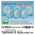 1/35 Russian Typhoon-K Mrap Sagged Wheel set for Takom/Zvezda kit (retooled ver)