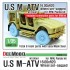 1/35 US M1240A1 M-atv Sagged Wheel set for Rye Field Model