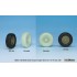 1/35 US M1296 Stryker Dragoon Sagged Wheel set for AFV Club kits