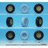 1/35 US M1025 HMMWV Basic R/T II Sagged Wheel set for Academy/Italeri/Tamiya kits
