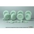 1/35 US Stryker Sagged Wheels #1 Michelin XML 12.00 R20 Tyres ver. for AFV Club/Trumpeter kits