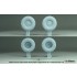 1/35 German Utility Vehicles Mowag Eagle IV Sagged Wheel set for Vespid/ Das Werk kit