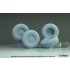1/35 Danish Utility Vehicles Mowag Eagle IV Sagged Wheel set for Vespid kit