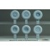 1/35 Soviet UAZ-469 Sagged Wheel set for Zvezda kit