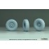 1/35 Soviet UAZ-469 Sagged Wheel set for Zvezda kit