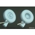 1/35 Soviet UAZ-469 Sagged Wheel set for Zvezda kit
