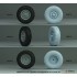 1/35 Soviet UAZ-469 Sagged Wheel set for Zvezda kit