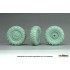 1/35 IDF Eitan 8x8 APC Sagged Wheel Set- Mich.XML for Hobbyboss Kit