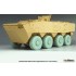 1/35 ROK K808 8X8 APC Sagged Wheel set Mich.XZL for Academy kit