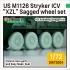 1/72 US M1126A1 Stryker ICV "XZL" Sagged Wheel set for Academy/Dragon kits