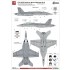1/48 Movie Collection No.8 F/A-18E/F Super Hornet Decal set for Hasegawa kits