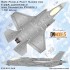 1/32 F-35A Lightning II RAM Panels Paint Masks Set for Trumpeter kits #03231