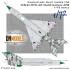 1/72 MiG-21MFN Caslav Air Base Czech Tiger Camouflage Paint Masks for Eduard kits