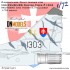 1/72 Tiger Camo MiG-29UB/UBS Fulcrum-B Slovak Air Force Paint Mask Set