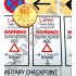 1/35 Iraq War Checkpoint Sign