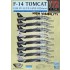 1/72 USN F-14A/B Tomcat VF-11/14/103 High Visibility Decals for Fujimi/Hasegawa